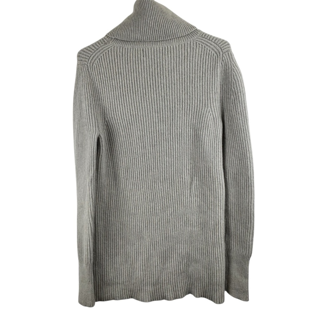 Banana Republic Todd & Duncan Scottish Cashmere Sweater Cowlneck Gray Size M - Picture 5 of 12